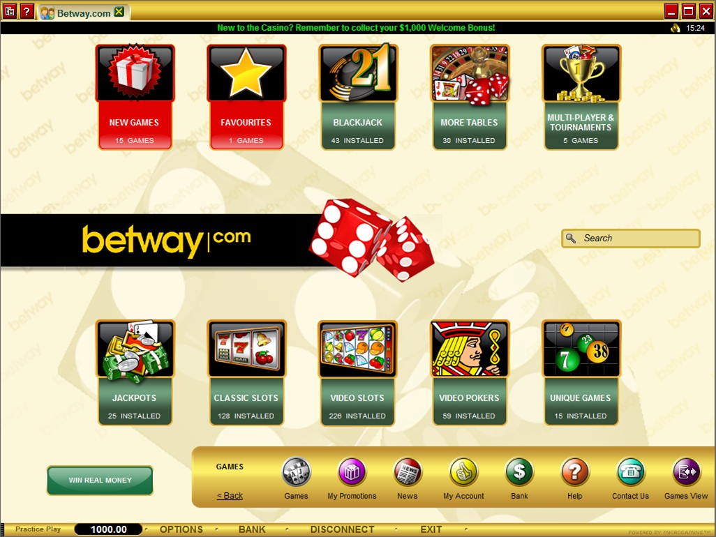 online slots betway casino bonus tv